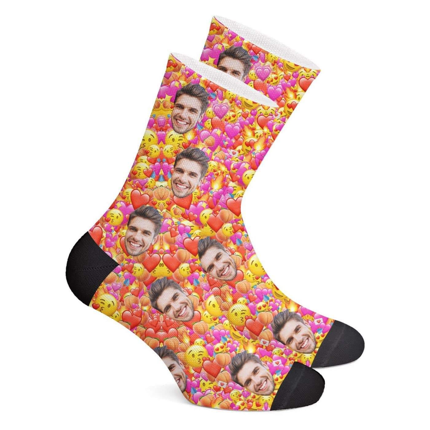 Emoji Gift Face Socks Custom Photo Socks Funny Christmas Gift