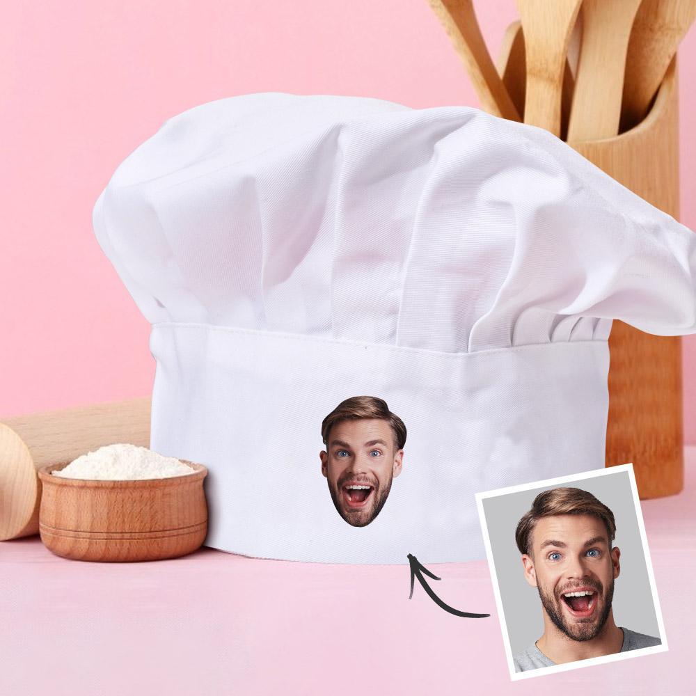 Personalized Chef Hat Face Baker Hats Picture Baking Gifts Chritstmas Gifts for Family