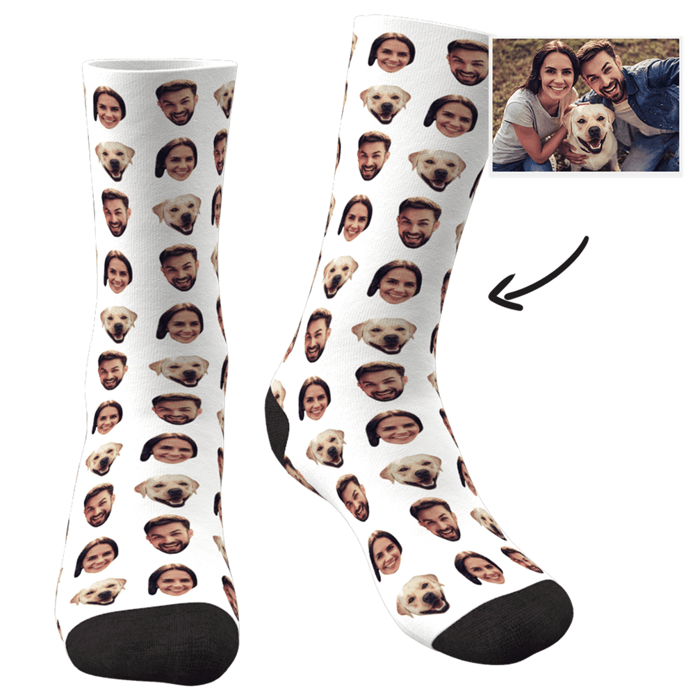 Dog Lvoer Gift Dog Face Socks Custom Socks Christmas Gifts