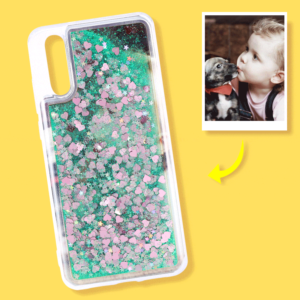 Huawei Custom Quicksand Photo Phone Case Huawei P20