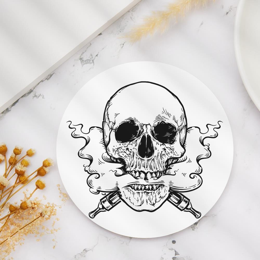 Halloween Gift Custom Ceramics Coaster - Skeleton Gift
