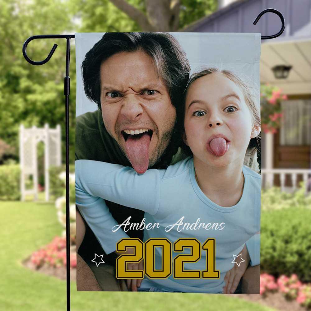 Custom Photo Garden Flag Personalized Fathers Day Gifts