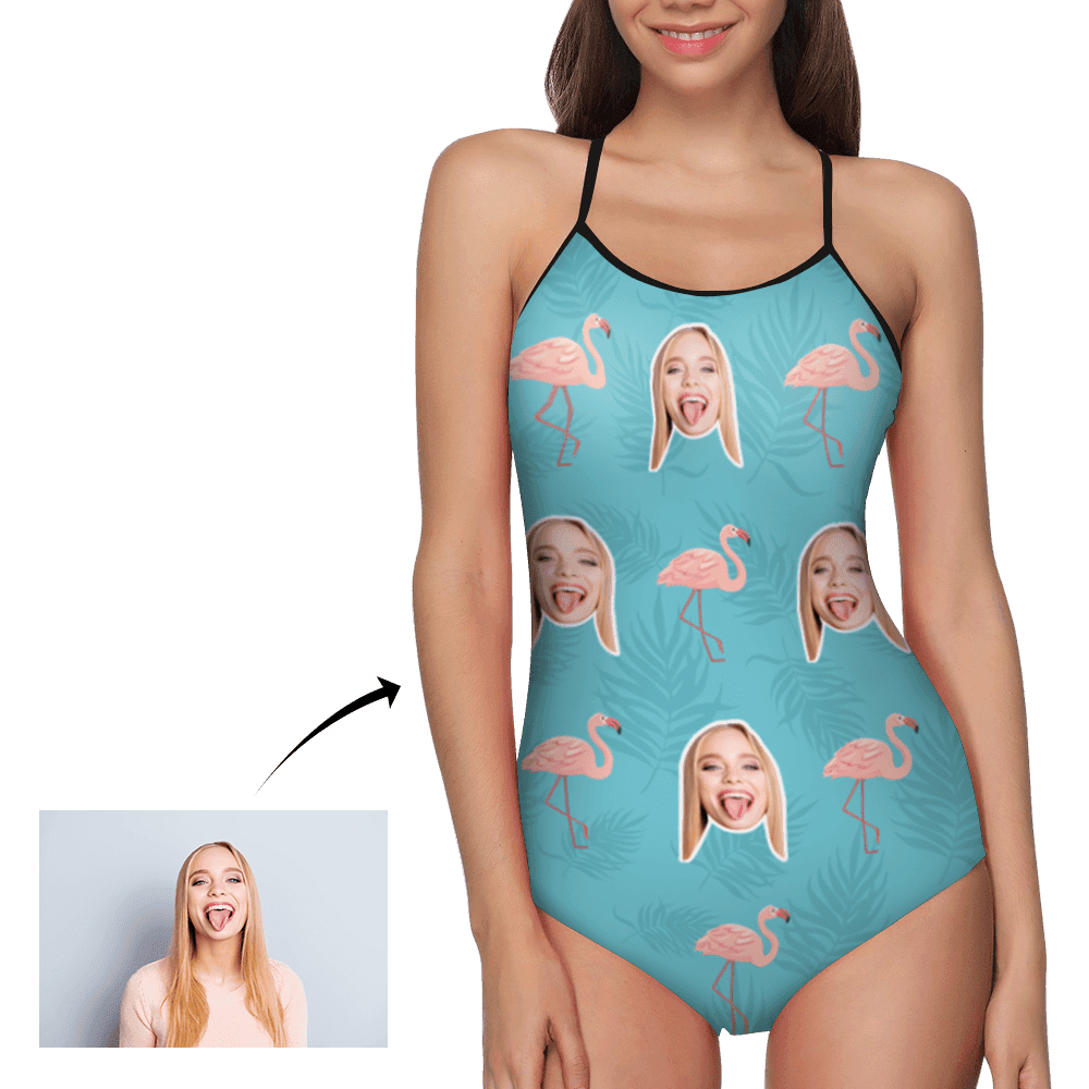Personalized One Piece Swimsuit Custom Bathing Suit Gift For Wife