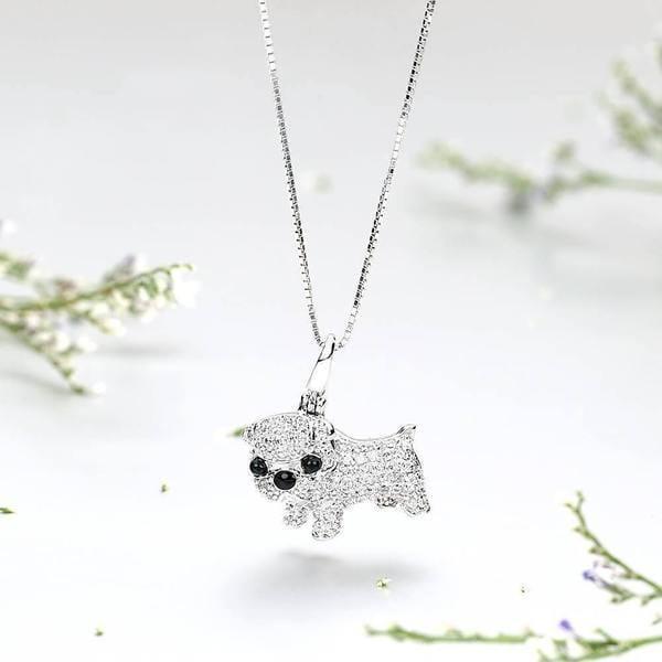 Pet Necklace Bichon Frise Necklace Gifts for Pet Lovers