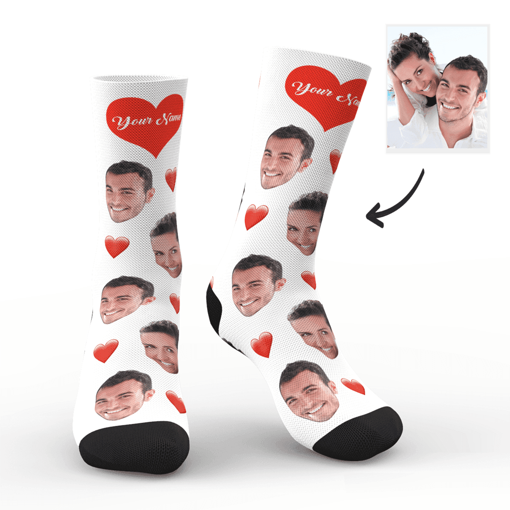 Custom Socks Valentine's Day Gift Anniversary Gifts Christmas Gift