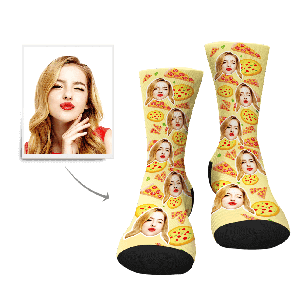 Gifts For Pizza Lovers Custom Socks Christmas Gift