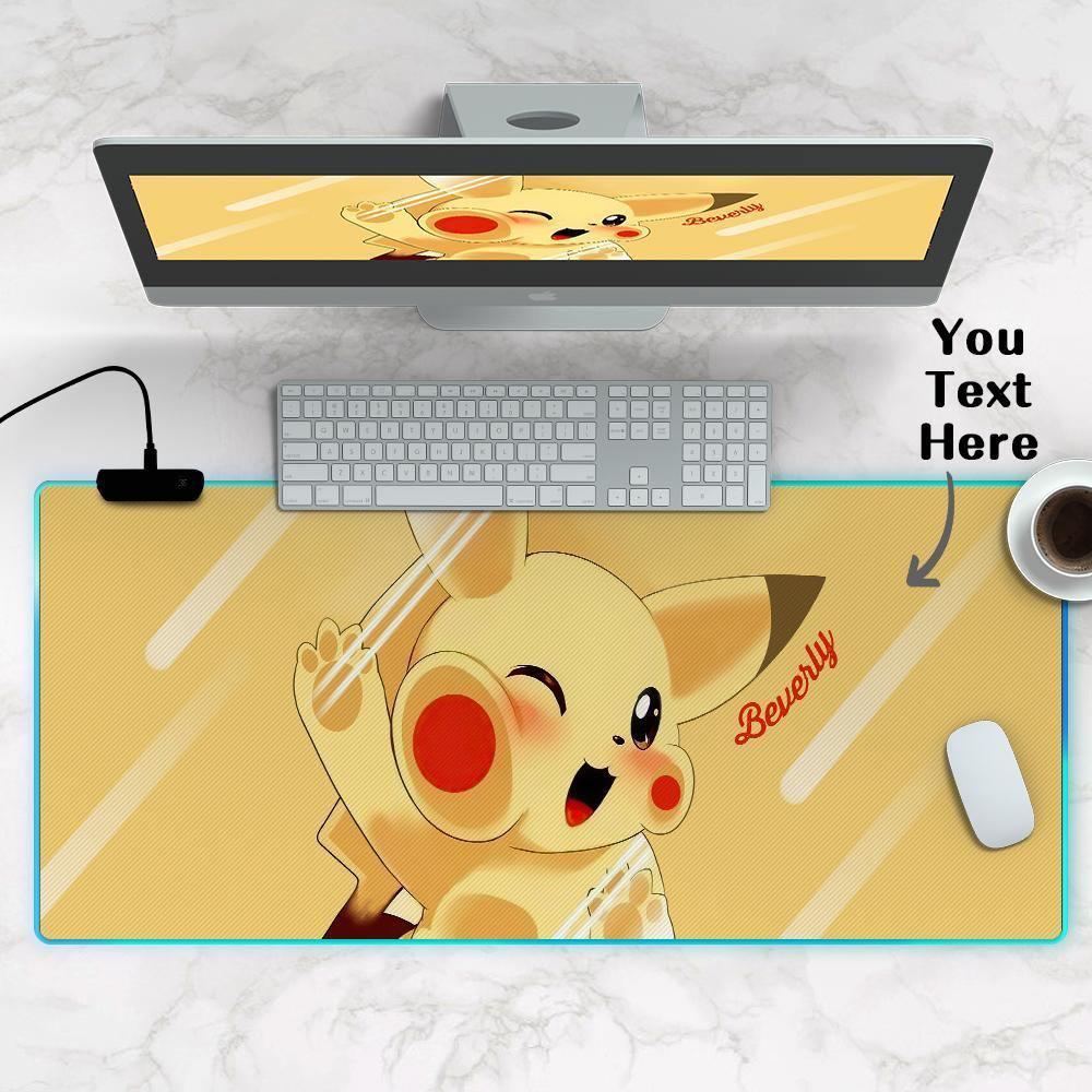 Personalized Mouse Pads RGB Mousepad Pikachu Gifts For Her