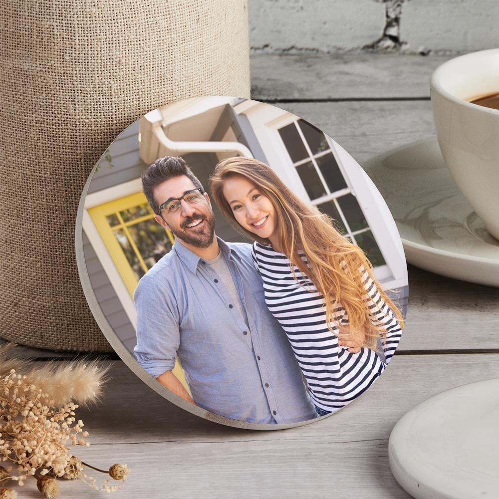 Anniversary Gifts Custom Coaster - Round