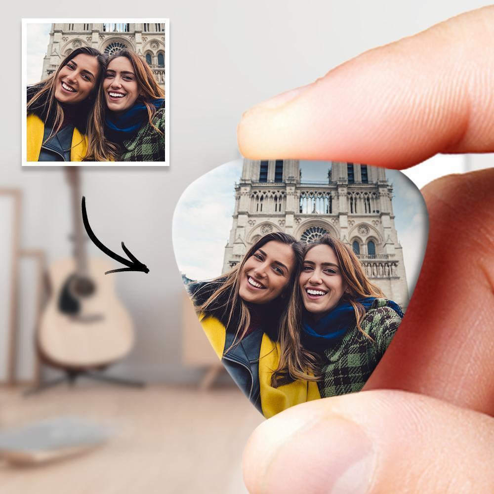 Best Friend Gift Photo Guitar Pick Birthday Present - 12pcs