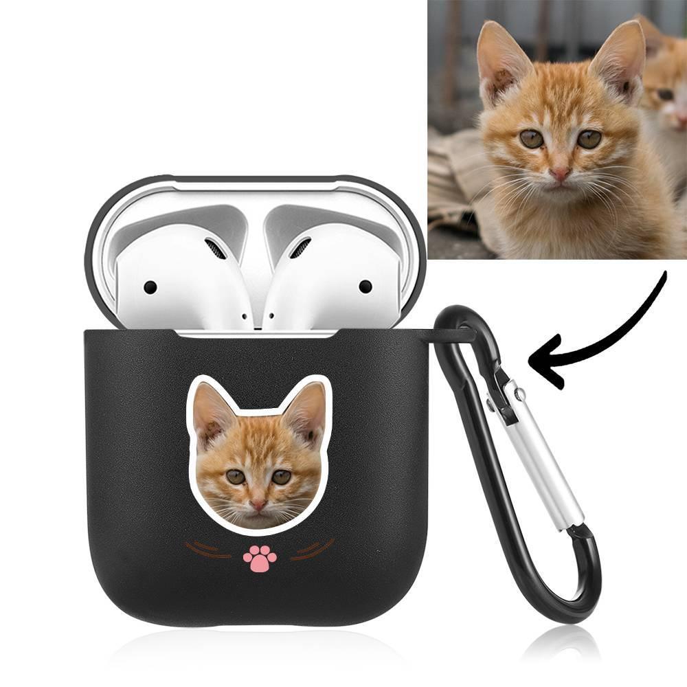 Custom Photo Earphone Case for AirPods Cat Black - Avatar