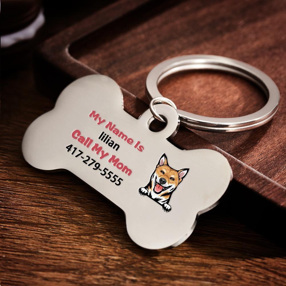 Personalised Dog Tags Custom Bone Pet ID Tag Funny I Am Lost Dog Tag Gifts for Dog