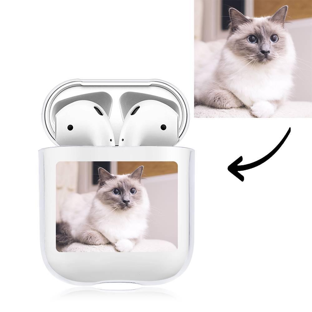 Custom Photo Earphone Case for AirPods Cat - Transparent