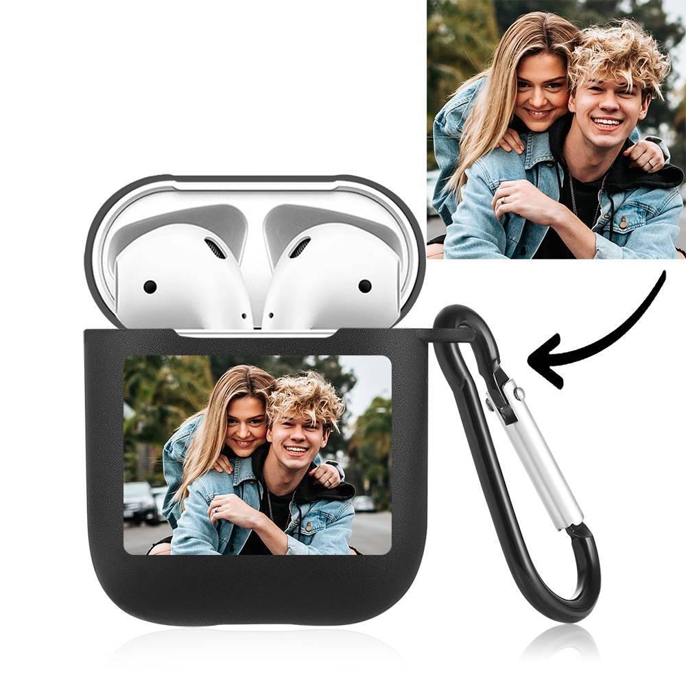 Photo Earphone Case for AirPods Couples Gift - Black