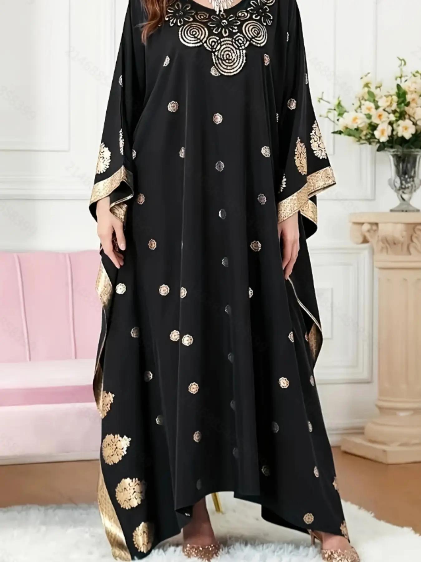 women's Batwing Sleeve Dress, Elegant Long Sleeve Maxi Dress for Party Holiday Wedding Guest, Ladies Spring & Fall Clothes