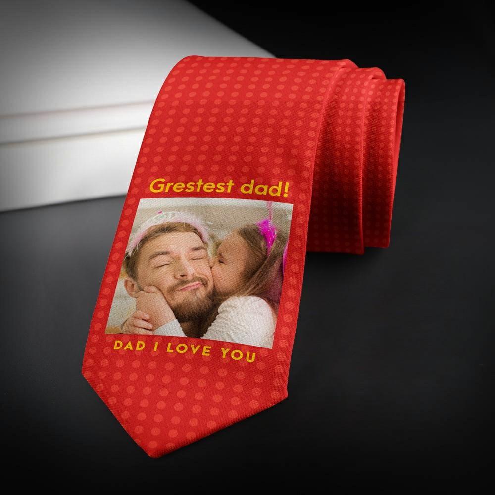 Personalized Necktie Fathers Day Gifts - Red