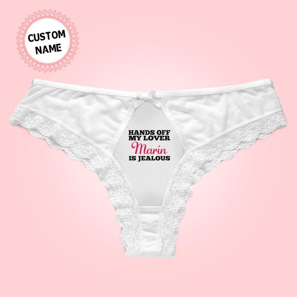 Personalized Panties Custom Name Lace Panties Gifts for Wife