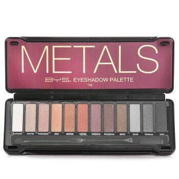 BYSEyeshadow Palette (12x Eyeshadow, 2x Applicator) - Metals 12g/0.42oz