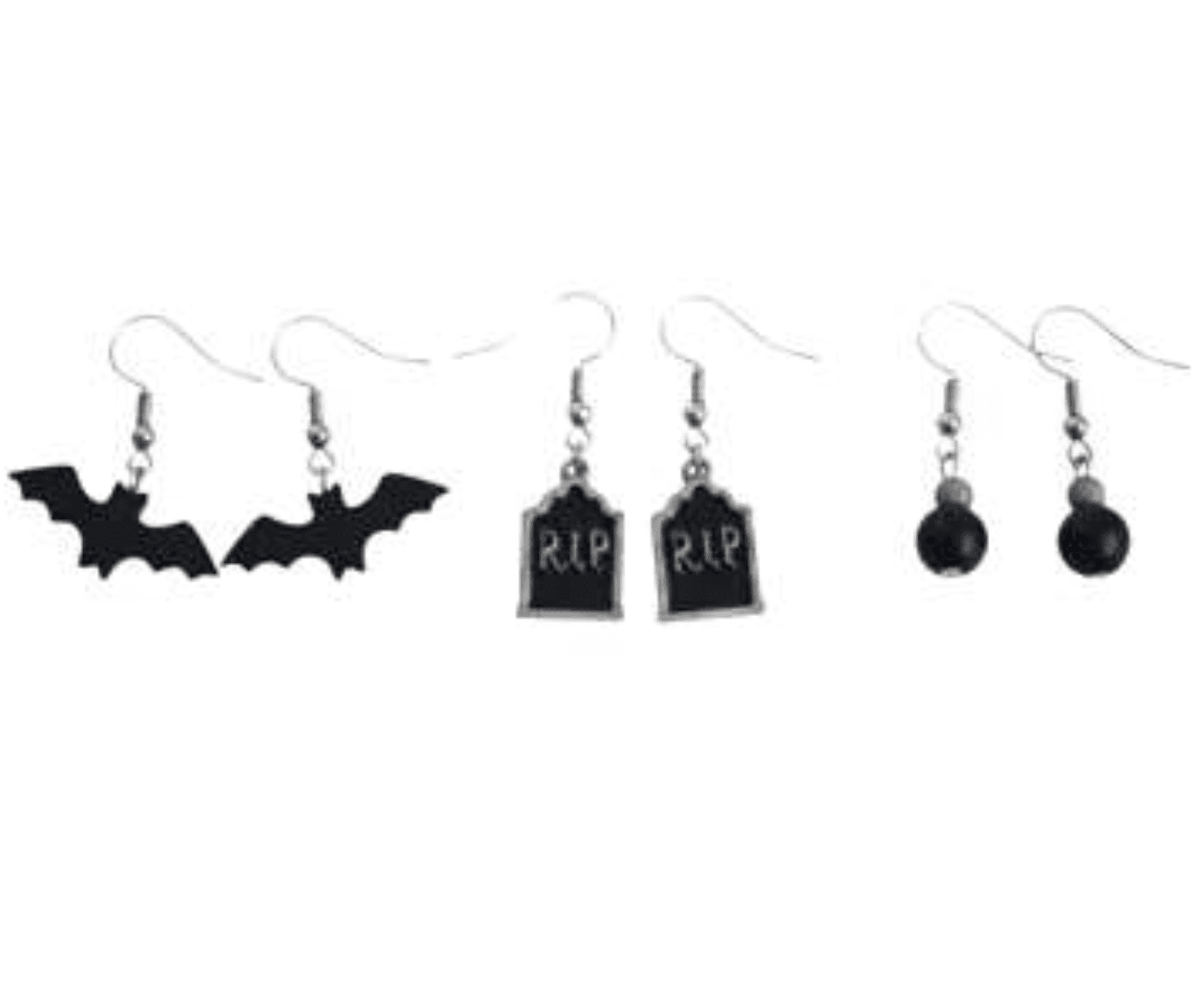 Bat & Tombstone Earrings