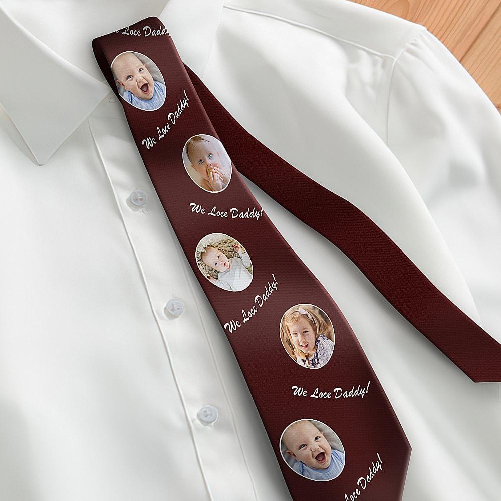 Men's Ties Custom Tie Gift For Dad - Wine Red