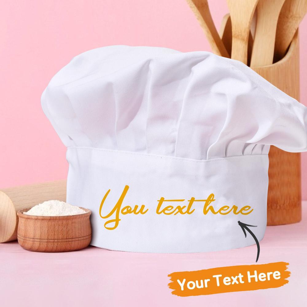 Custom Chef Hat Name Printed Chef Hats Personalized Christmas Gifts for Chef