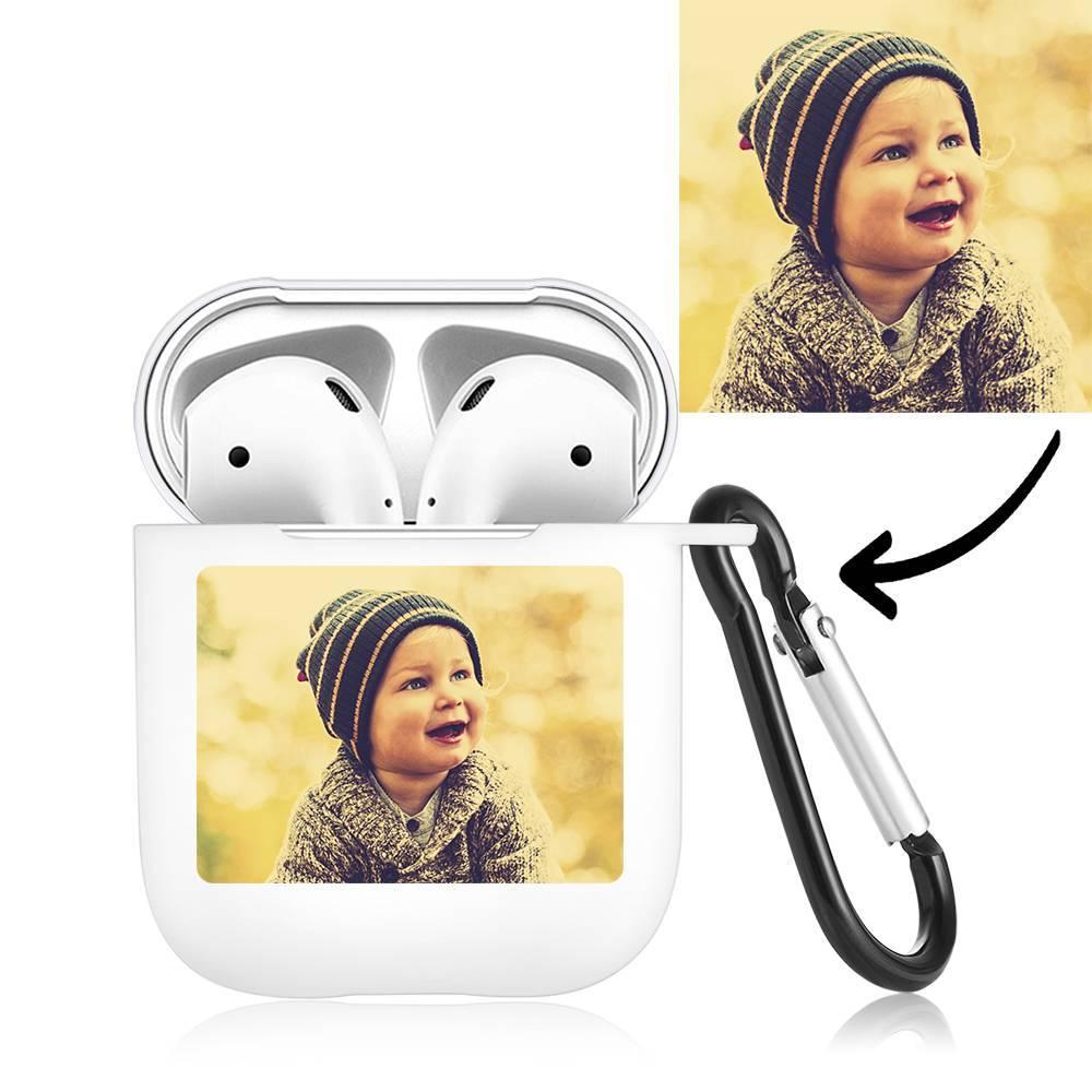 Photo Earphone Case for AirPods Cute Baby - White