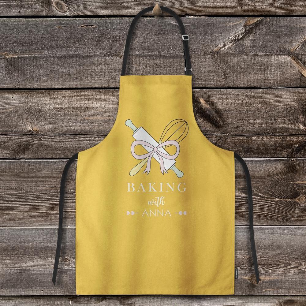 Custom Printed Apron with Name Kitchen Gift For Chef