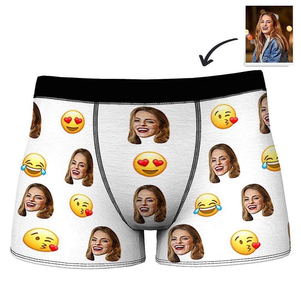 Custom Emoji and Photo Boxer Shorts for Men