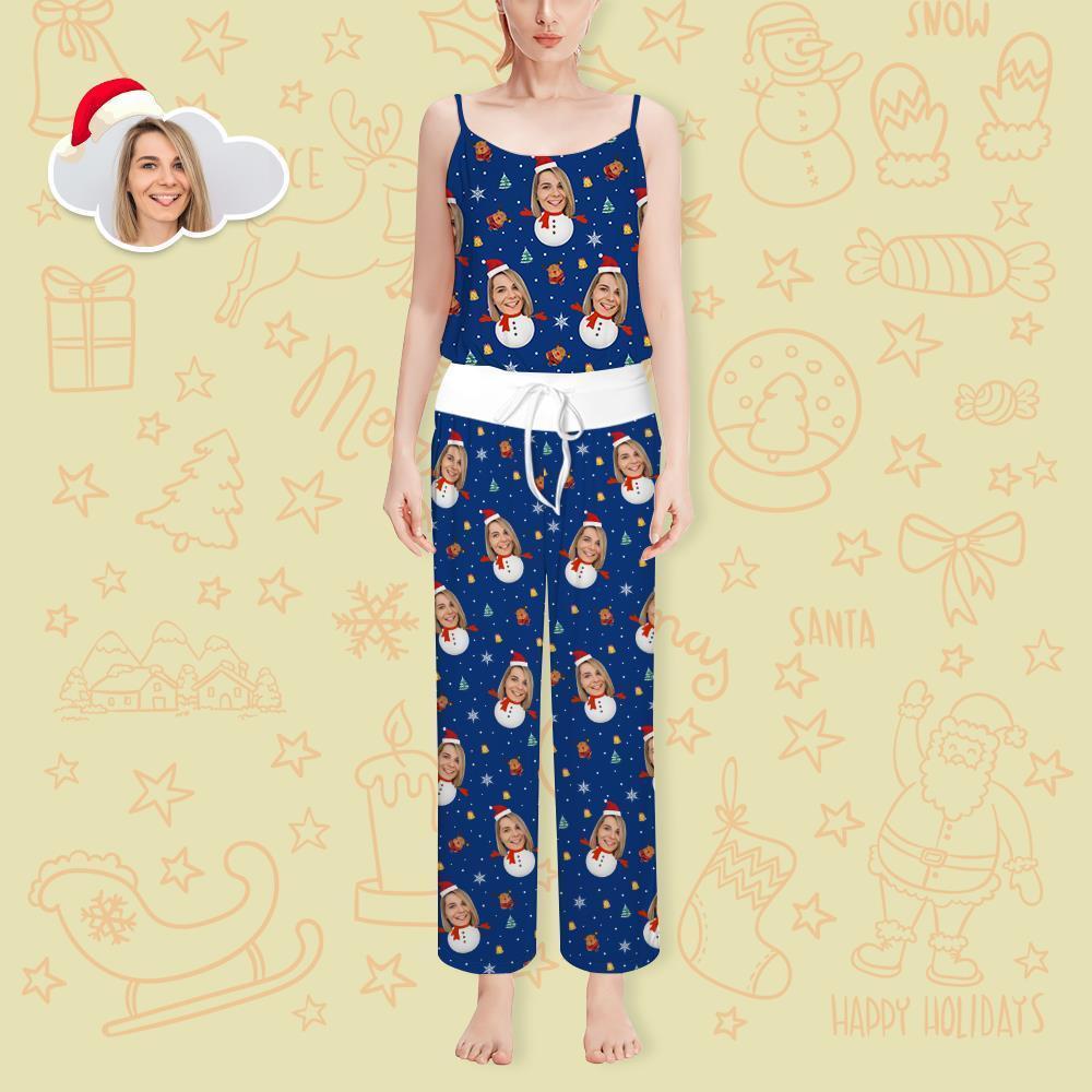 Personalized Face Camisole Snowman Christmas Gift for Family