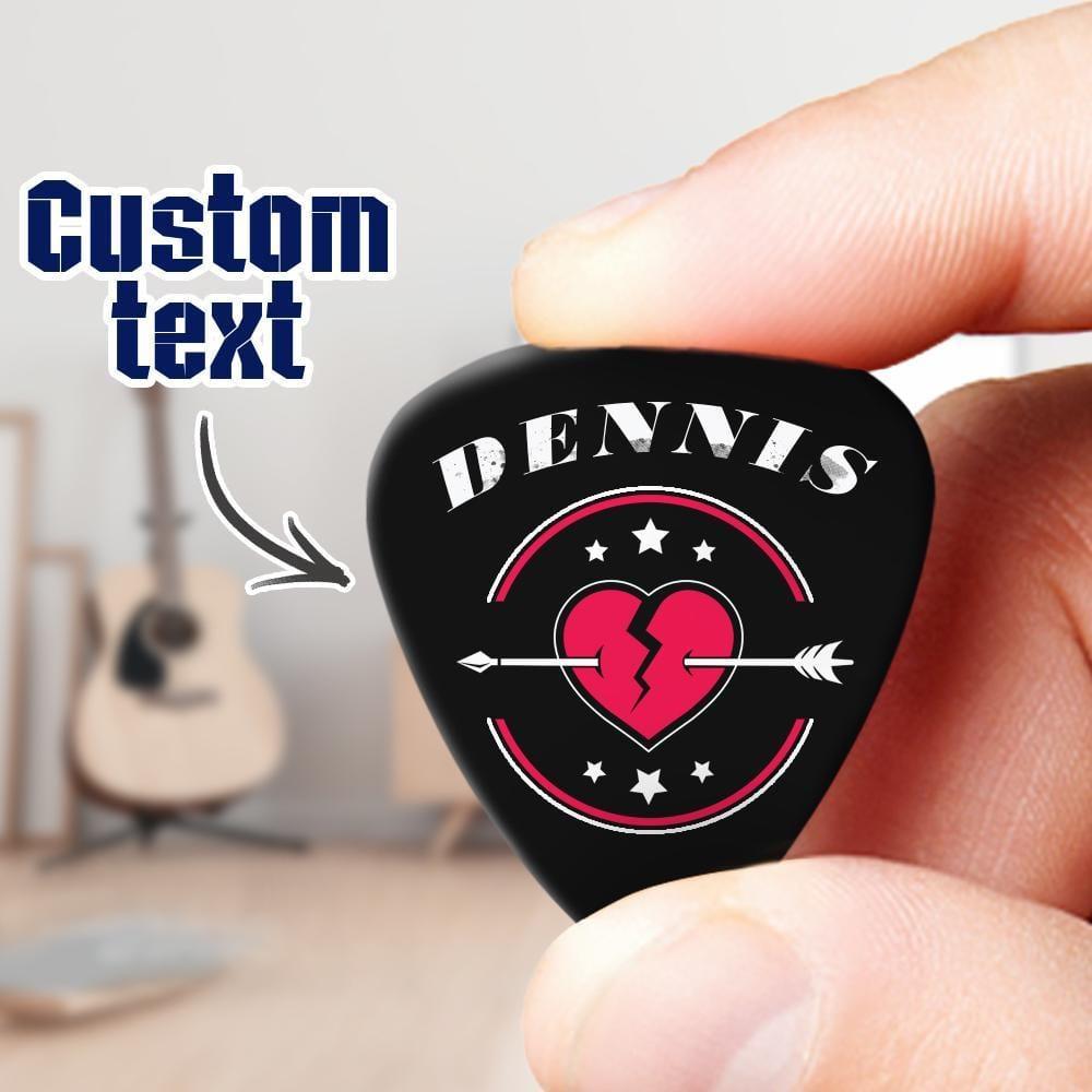 Valentine's Day Gift Custom Guitar Pick with Boyfriend's Name - 6pcs