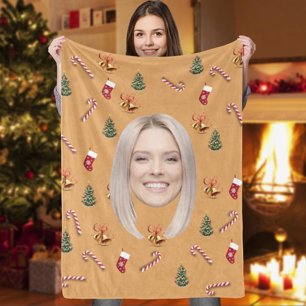 Personalized Christmas Blanket Christmas Custom Blanket Gift With Your Face