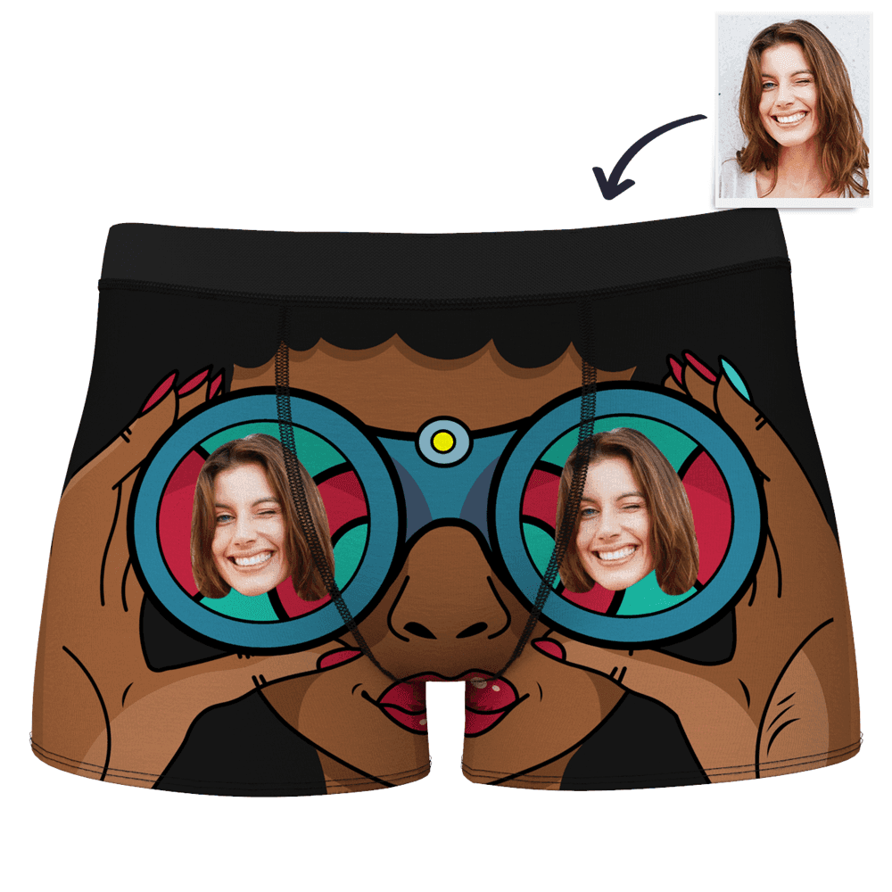 Boxer Brief with Face Custom Boxer Shorts - Sunglasses