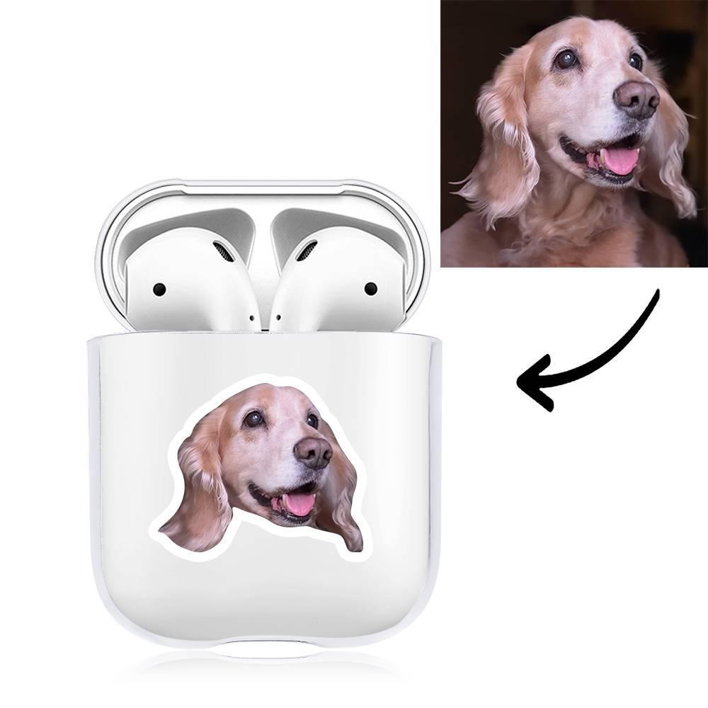 Custom Photo Earphone Case for AirPods Lovely Dog Transparent - Avatar