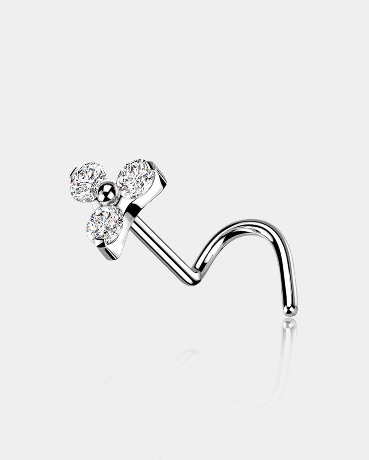 CZ Titanium Dainty Nose Stud