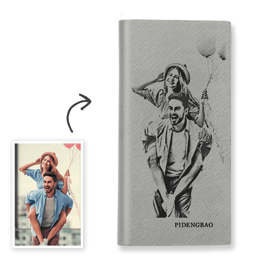 Anniversary Gift Custom Engraved Wallet - Double-sided Printing
