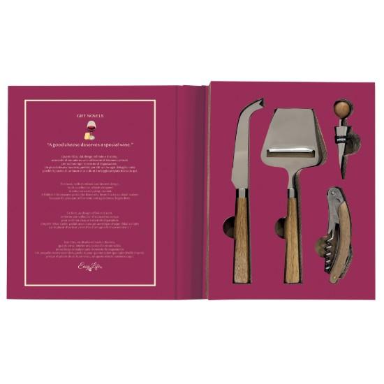 Wine and cheese serving gift set, 4 pieces - Easy Life