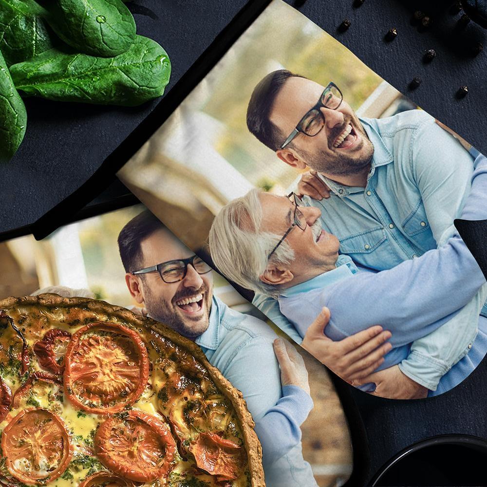 Father's Day Gift Custom Oven Mitts & Potholders Set Baking Set Kitchen Gift