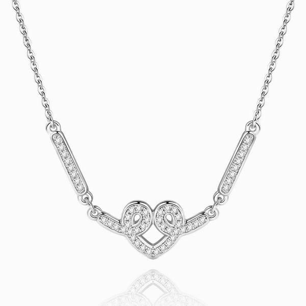 Heart of Romance Pendant Necklace Silver Gifts