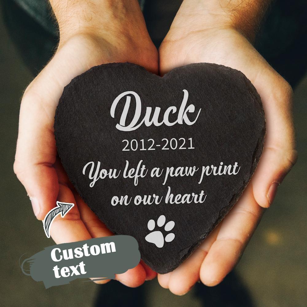 Dog Tombstone Heart Pet Memorial Plaque Dog Memory Gifts
