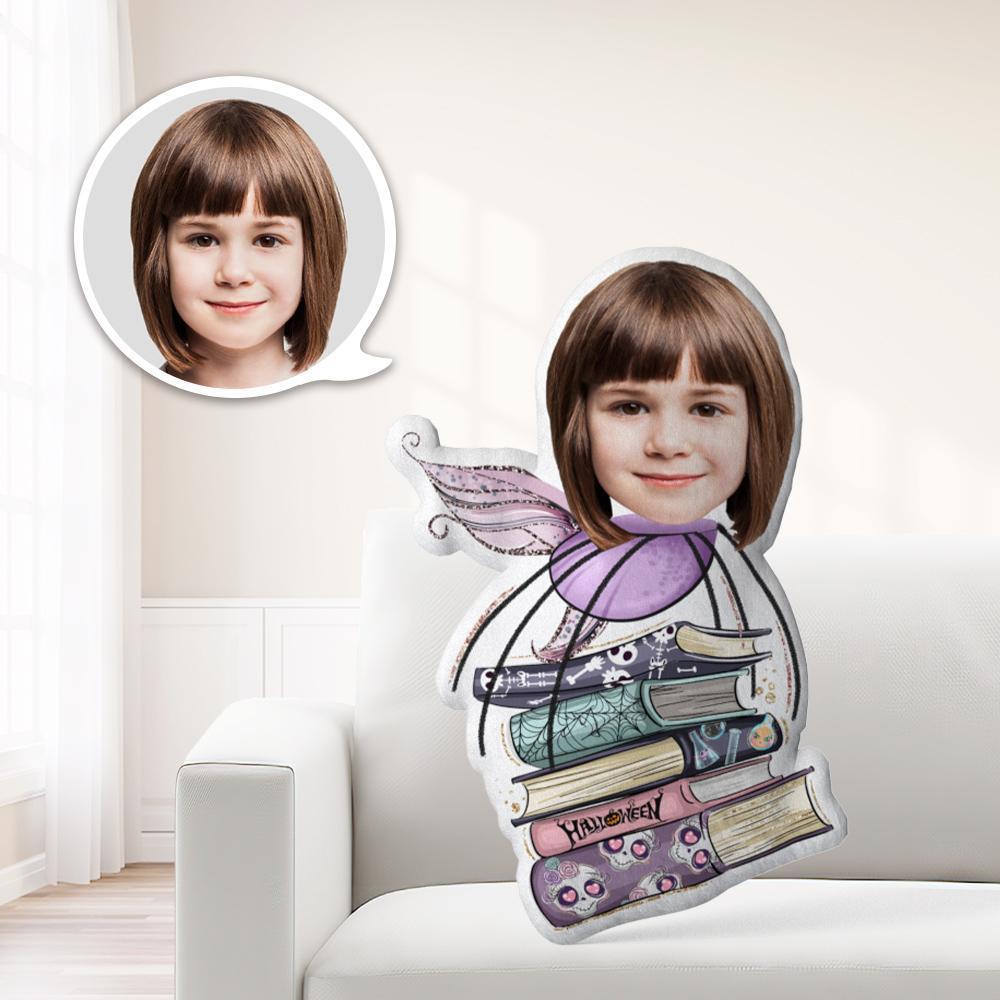 Halloween Picture Pillow Minime Pillow Halloween Gifts Butterfly Holding Book