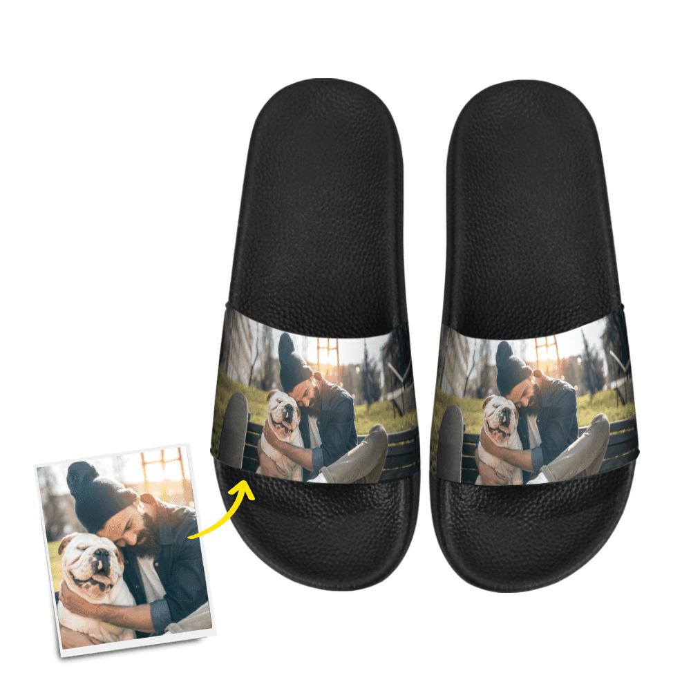Custom Pet Photo Men's Slide Sandal