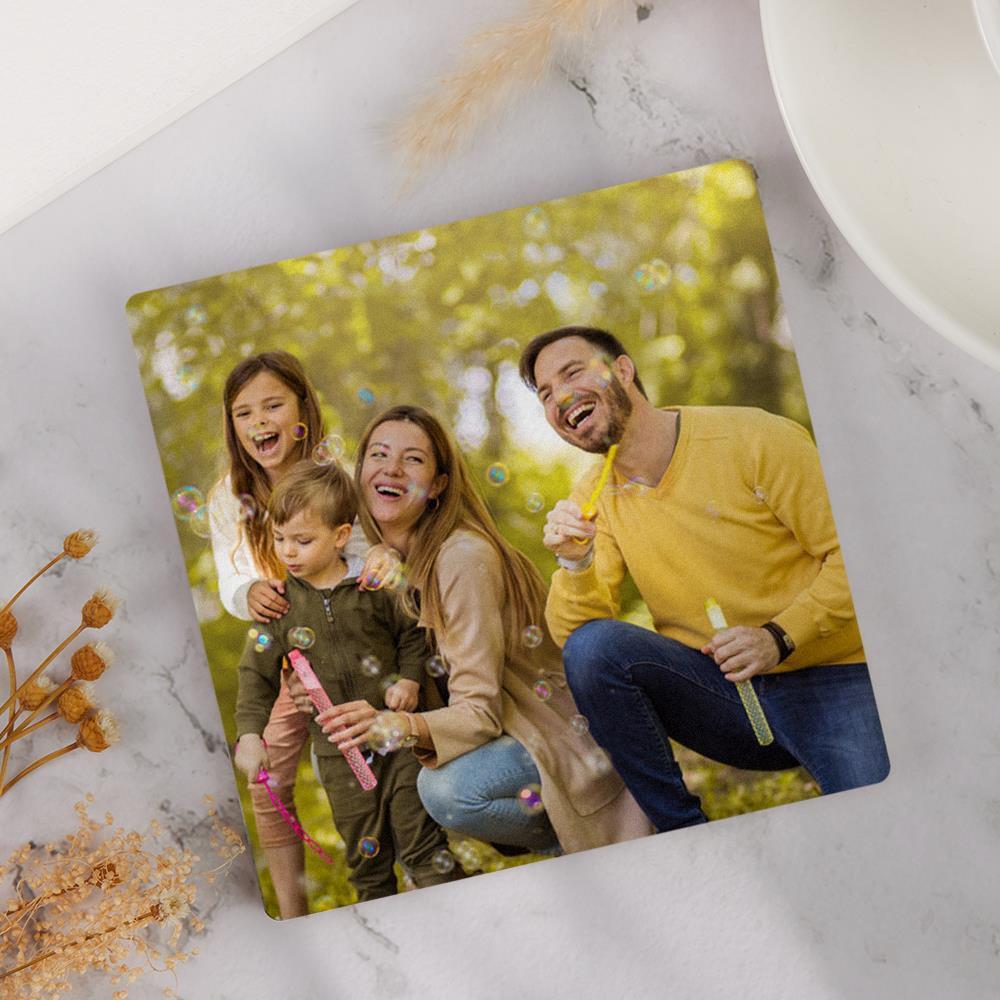 Father's Day Gifts Photo Coaster Family Gifts - Square