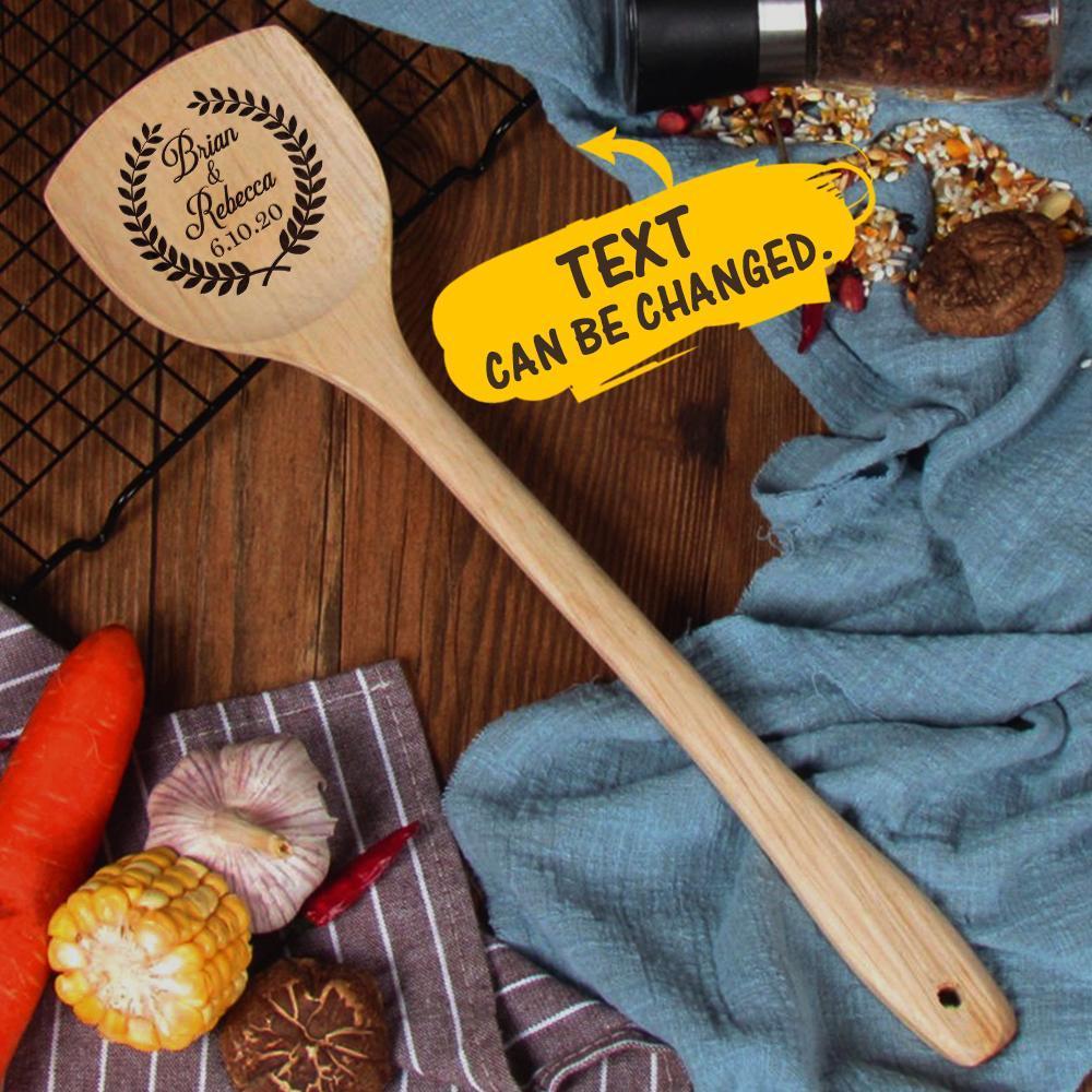 Custom Wooden Spatula Kitchen Gifts For Mom Chef Gifts Wooden Utensils
