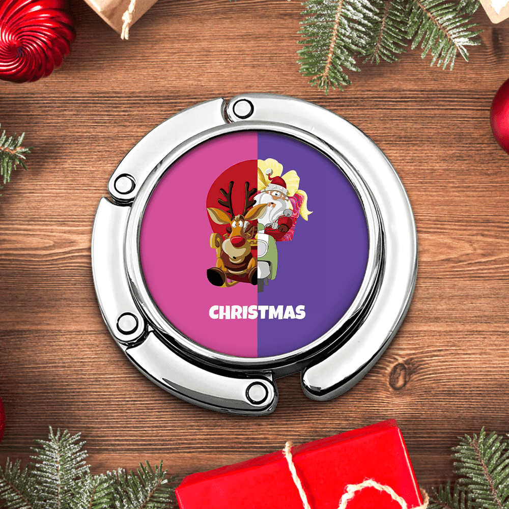 Custom Bag Hook for Table with name Christmas Bag Hook Gift for Family
