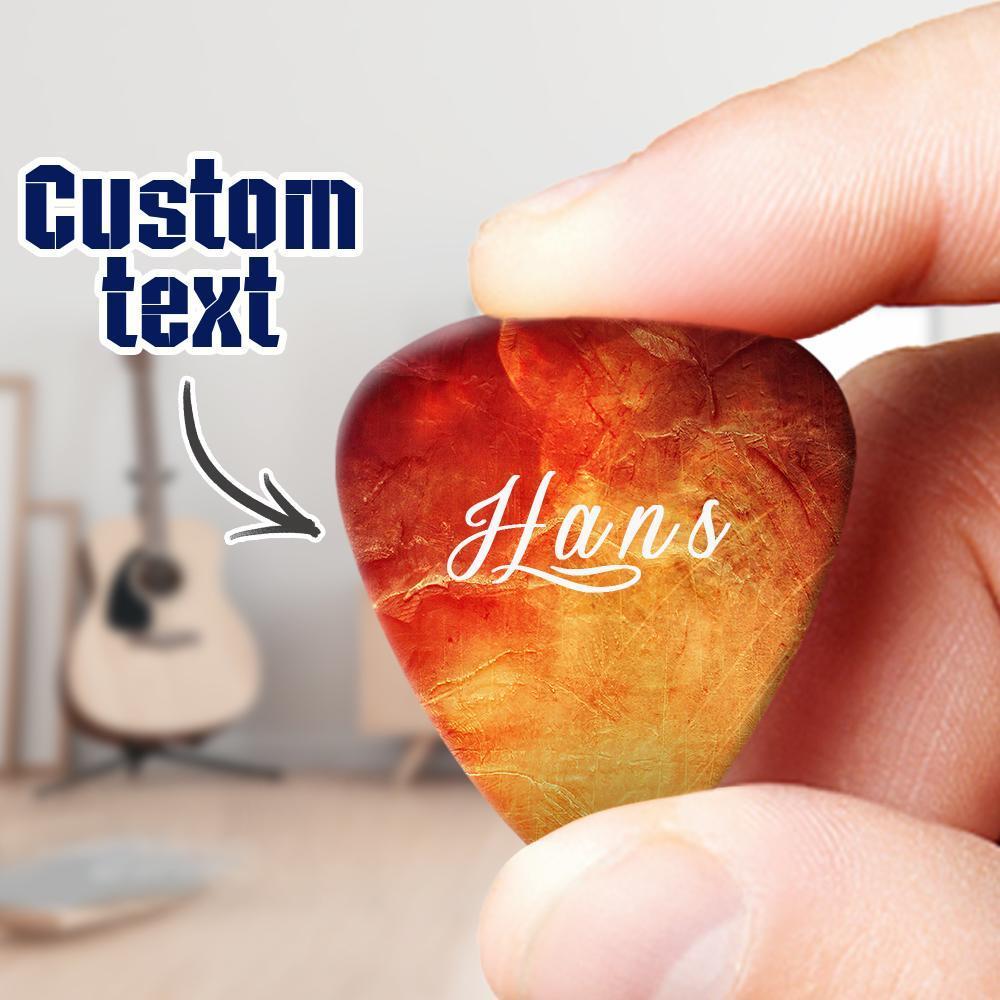 Music Lover Gift Custom Guitar Pick Gift For Boyfriend - 6pcs
