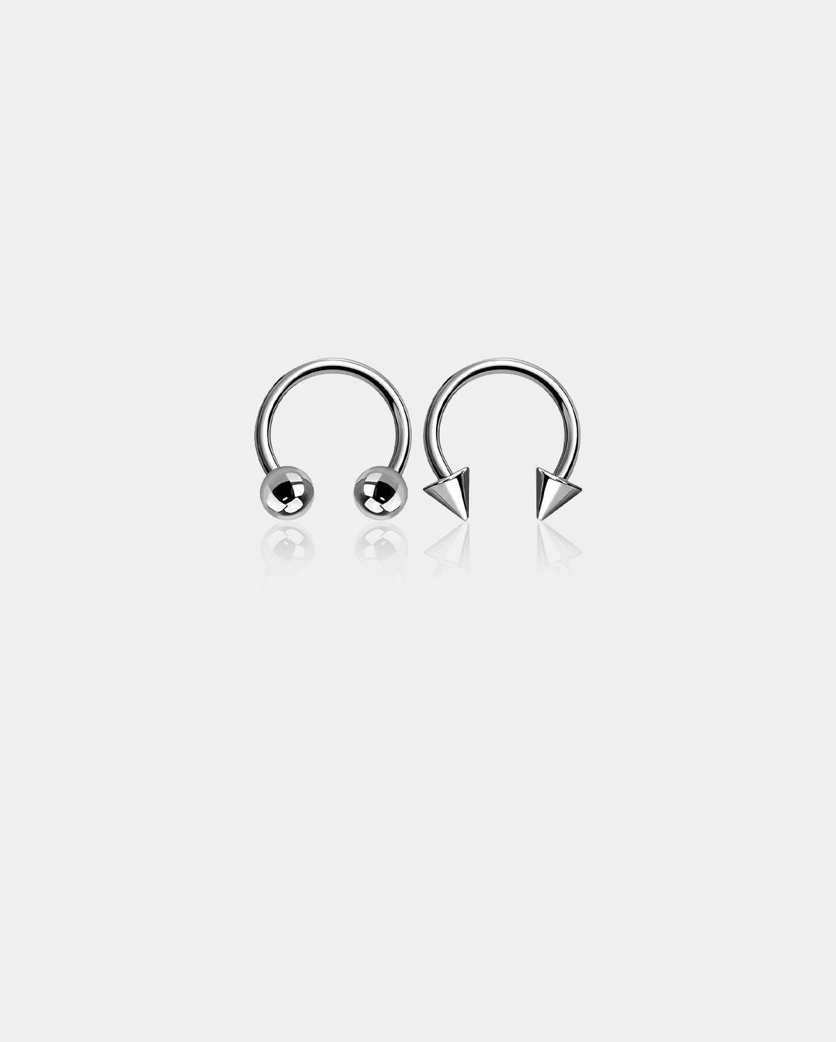 Titanium Horseshoe Septum Ring Pack - 10mm