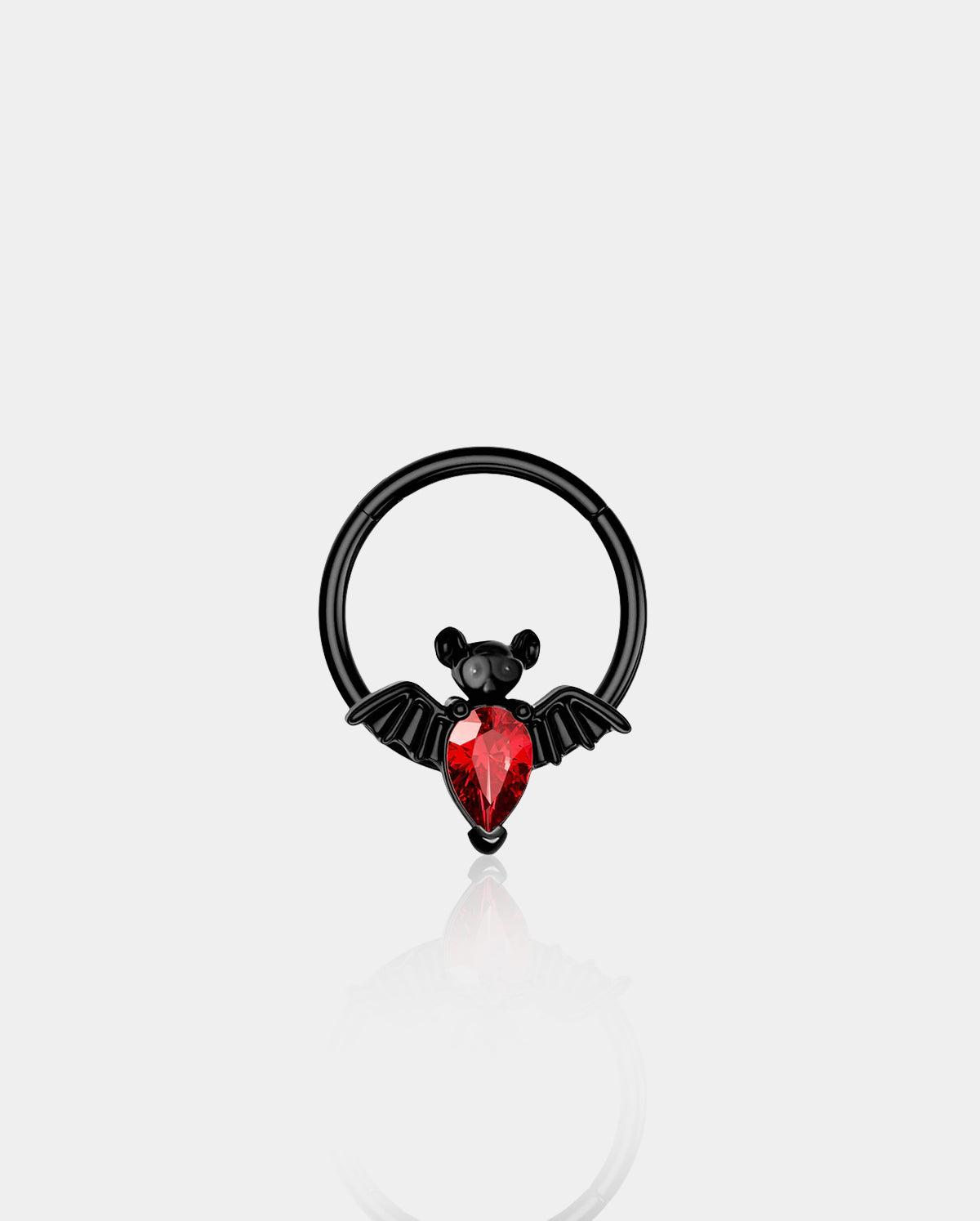 Cute Spooky Bat Segment Septum Ring