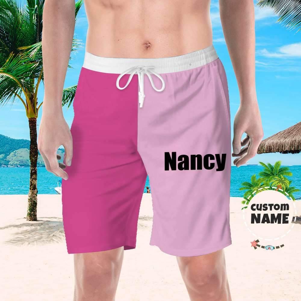 Personalized Beach Shorts Picture Swim Trunks Custom Swim Trunk with Name