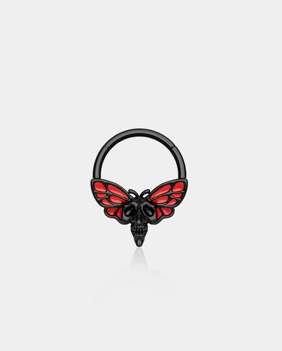 Skull Moth Segment Septum Ring