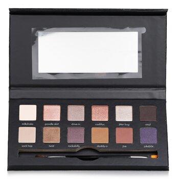 Beleza YBFRock The Croc Eyeshadow Palette (12x Eyeshadow, 1x Double Ended Eyeshadow Brush) 12x0.8g/0.03oz