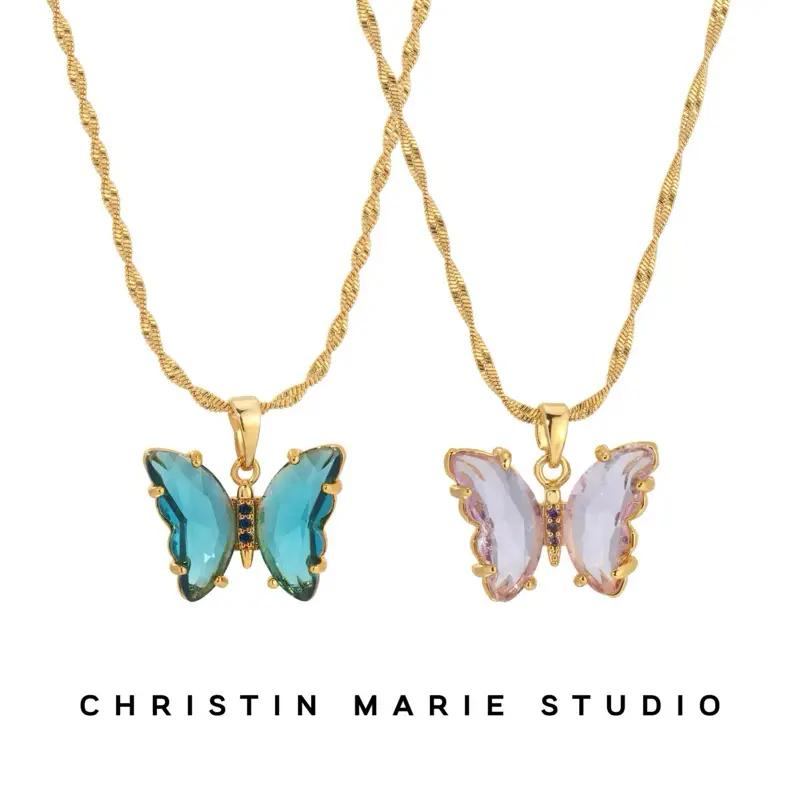 Twisted Butterfly Necklace